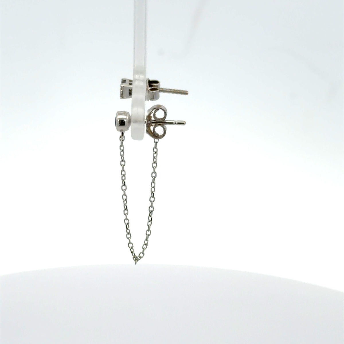 Royal Blue Sapphire Chain Earring