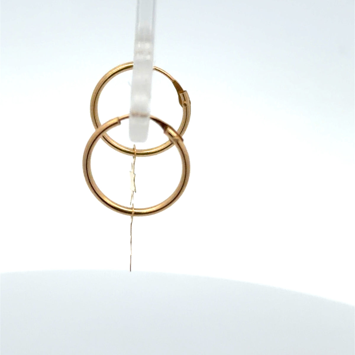 Little Eight-Pointed Star Hoop Earrings