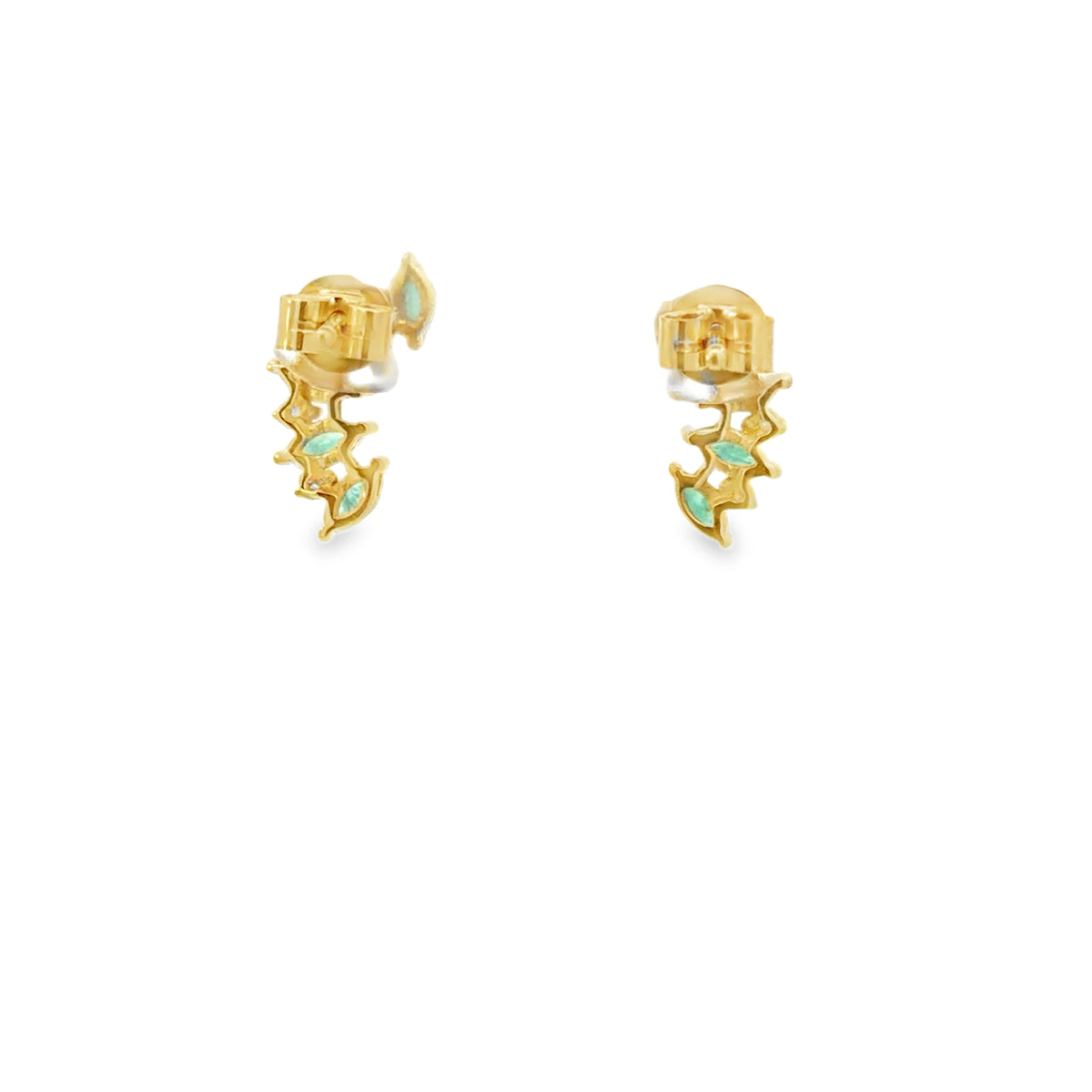 Bloom Emerald Earrings
