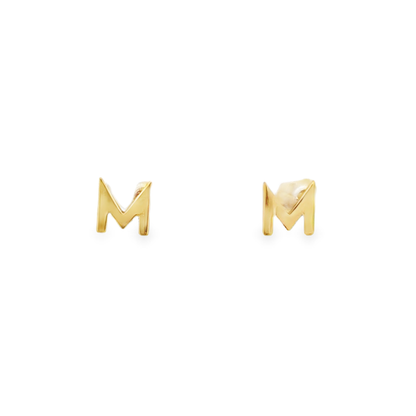 Initial 'M'  Earrings