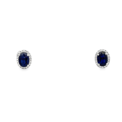 Kyanite Halo Earrings