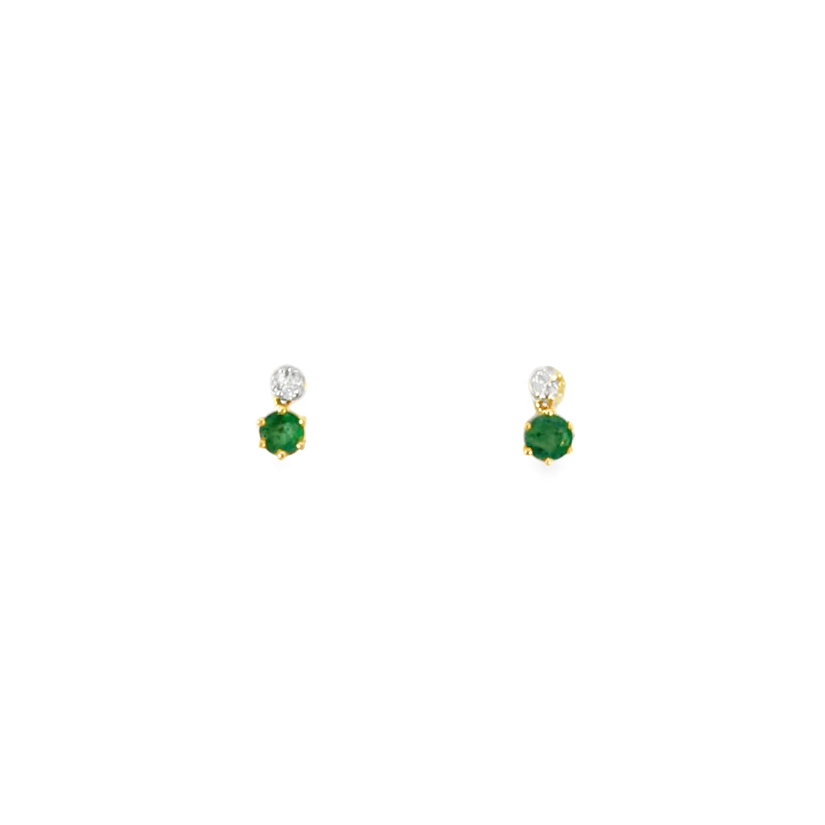 Balling Emerald Earrings