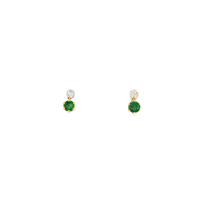 Balling Emerald Earrings