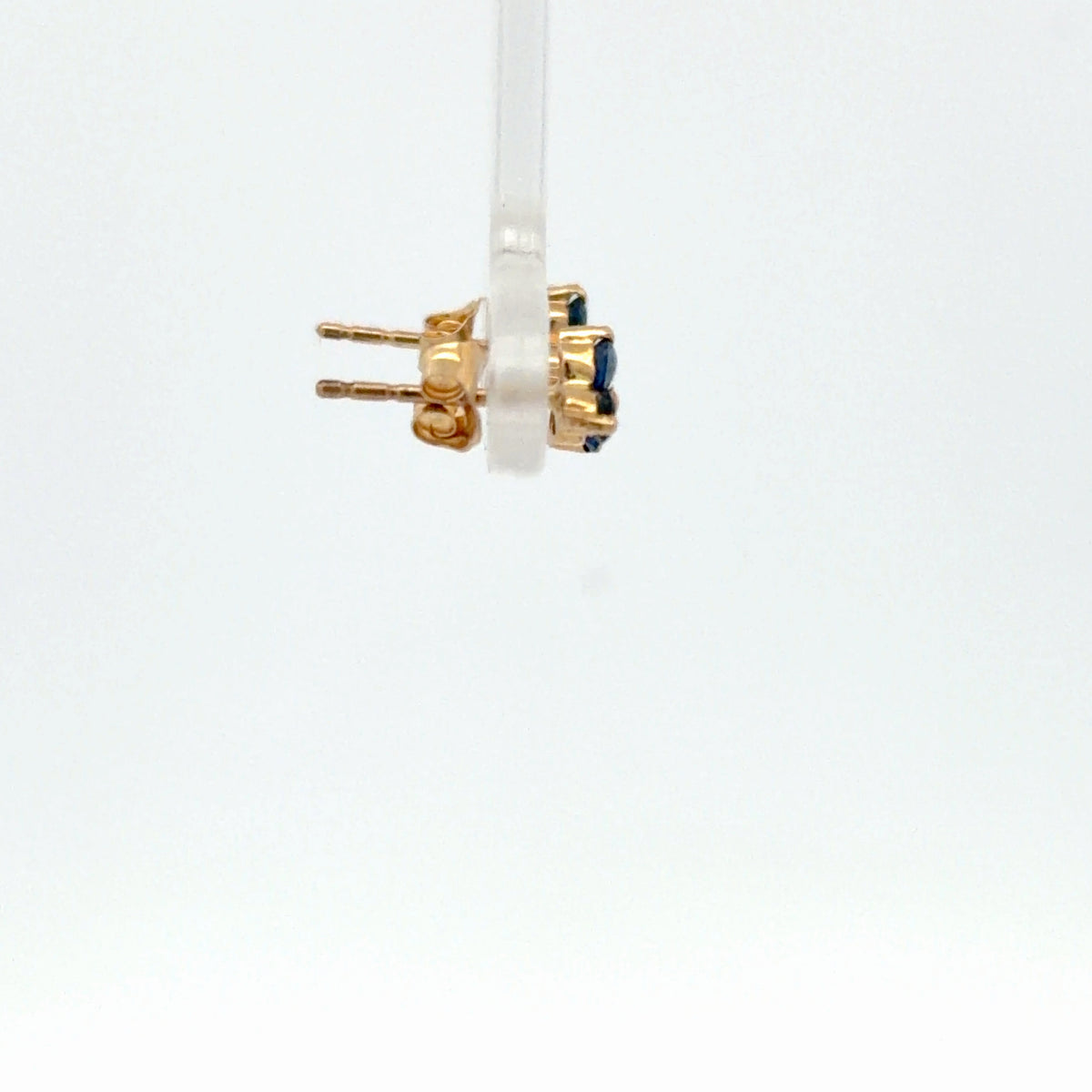 Mini Flowers Sapphire Earrings