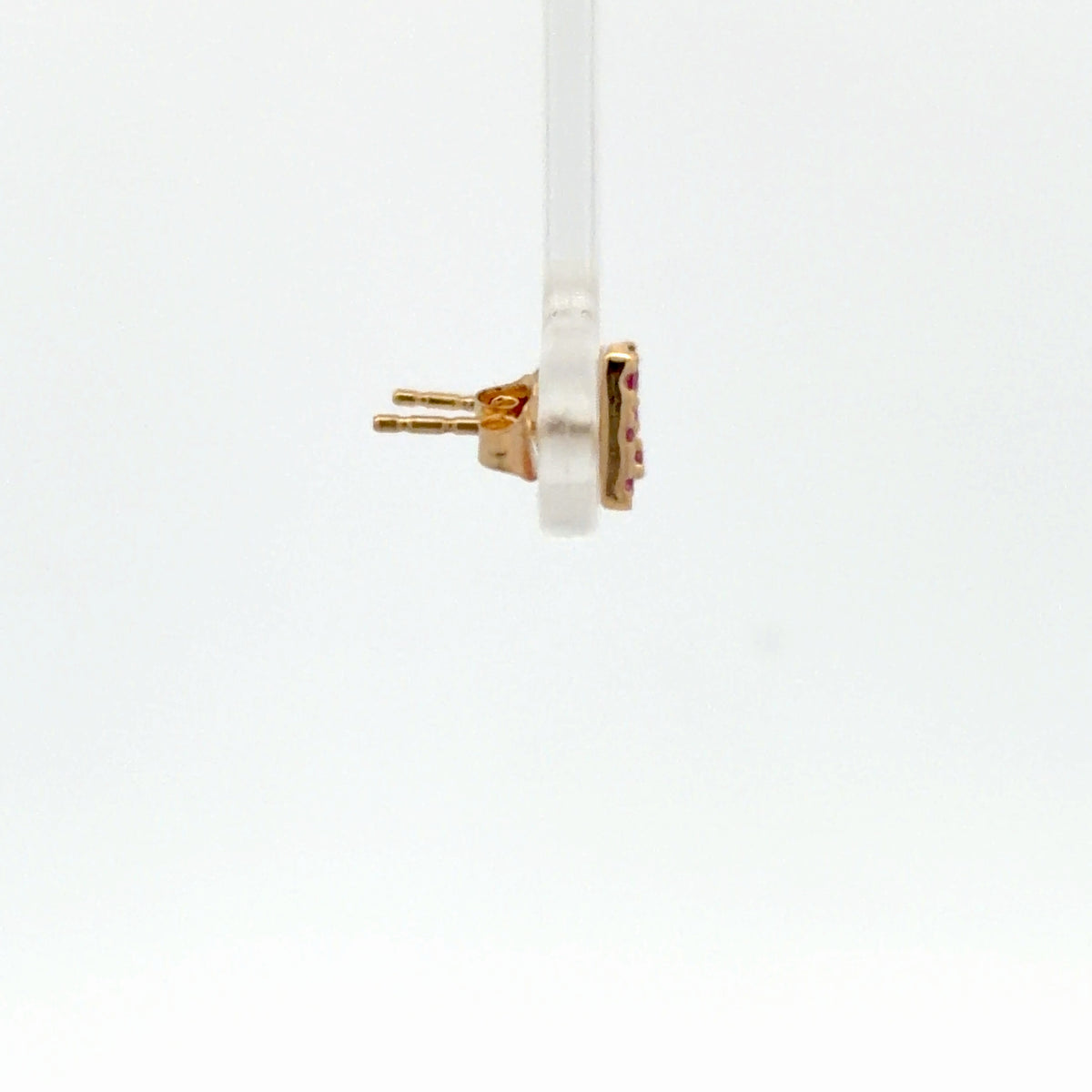 Linear Ruby Earrings