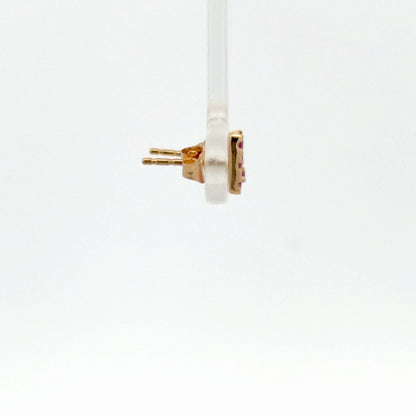 Linear Ruby Earrings