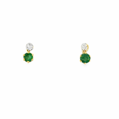 Balling Emerald Earrings