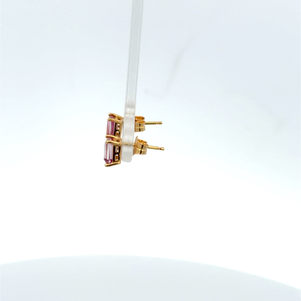 Pink Topaz Earrings