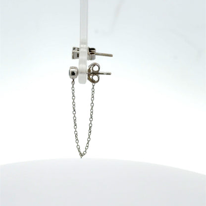 Royal Blue Sapphire Chain Earring