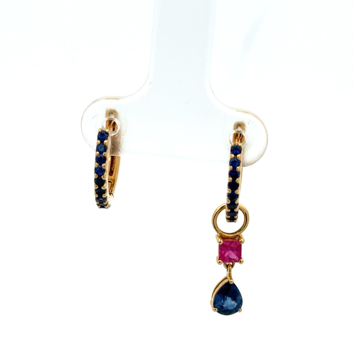 Circus Sapphire Hoop Earrings