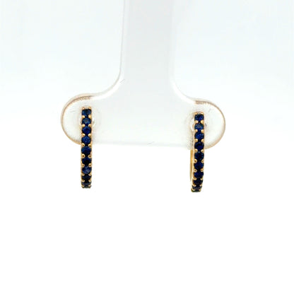 Circus Sapphire Hoop Earrings