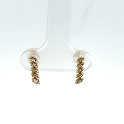 Diamond Zigzag Earrings