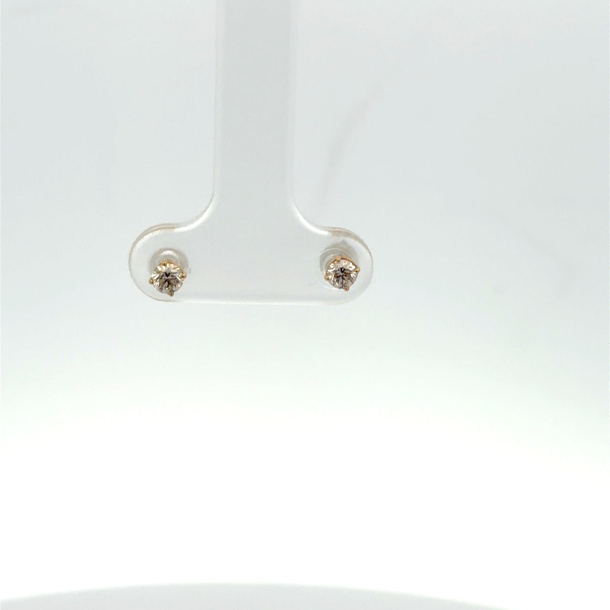 0,25 Diamond Stud Earrings in Yellow Gold