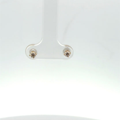 0,25 Diamond Stud Earrings in Yellow Gold