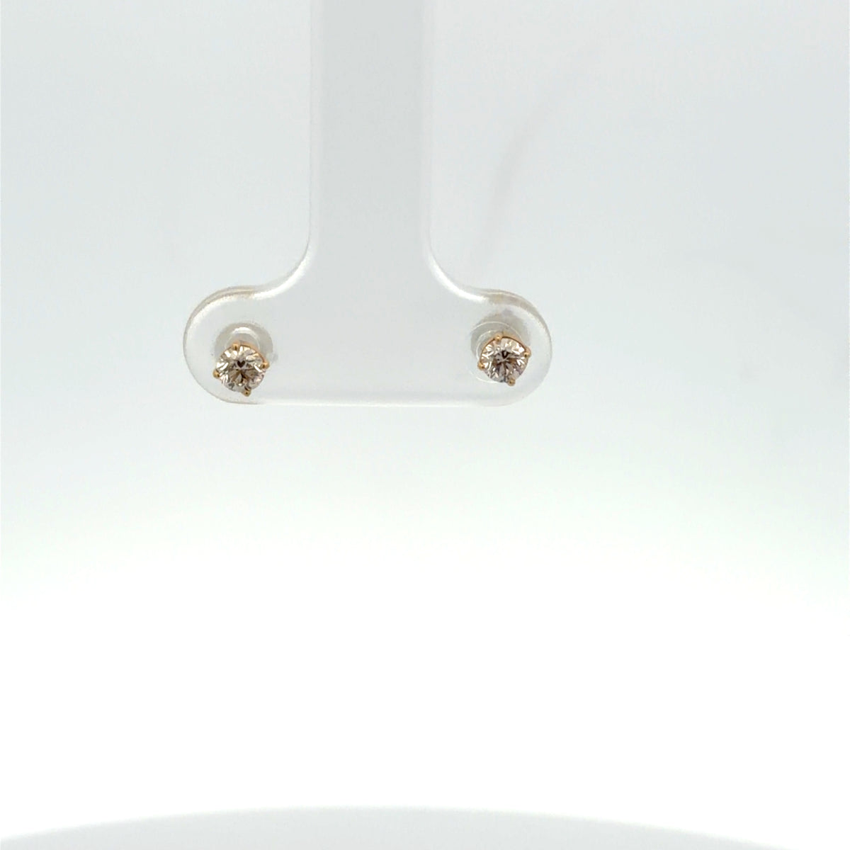 0,25 Diamond Stud Earrings in Yellow Gold