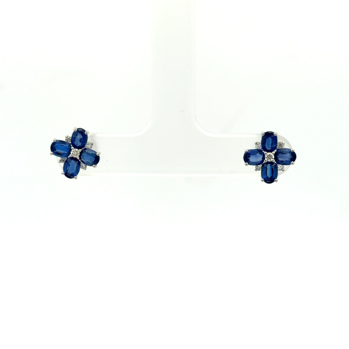 Kyanite Floral Earrings