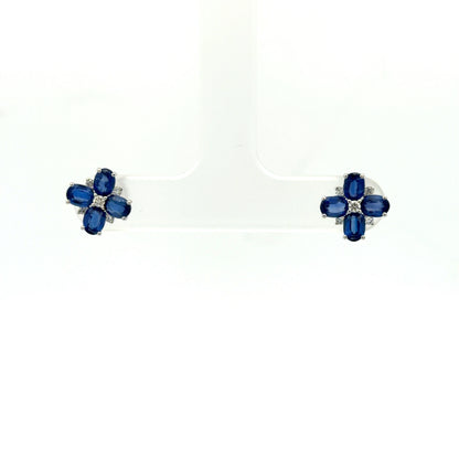 Kyanite Floral Earrings