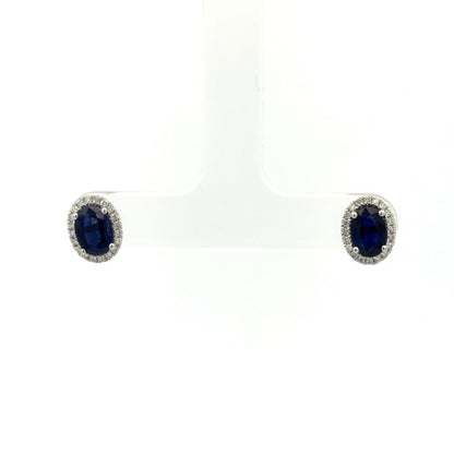 Kyanite Halo Earrings