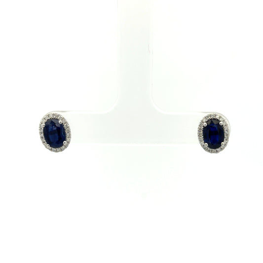 Kyanite Halo Earrings