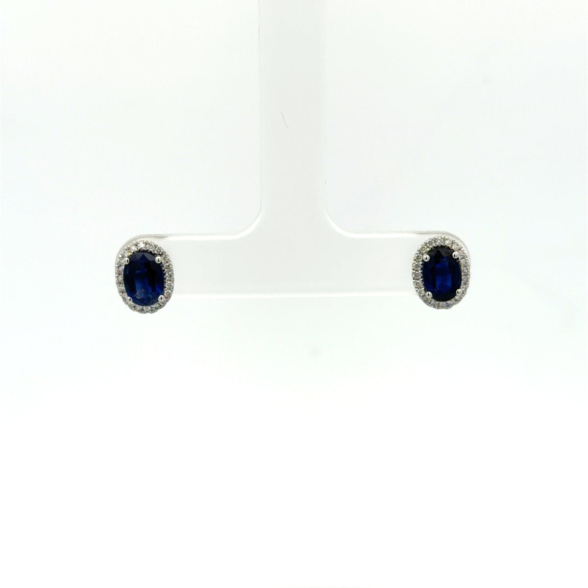 Kyanite Halo Earrings