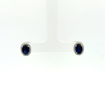 Kyanite Halo Earrings
