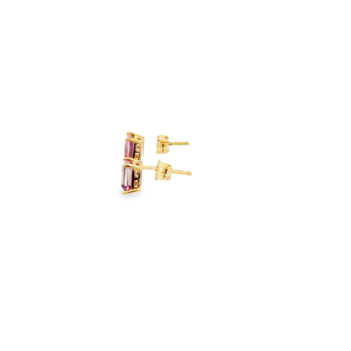 Pink Topaz Earrings