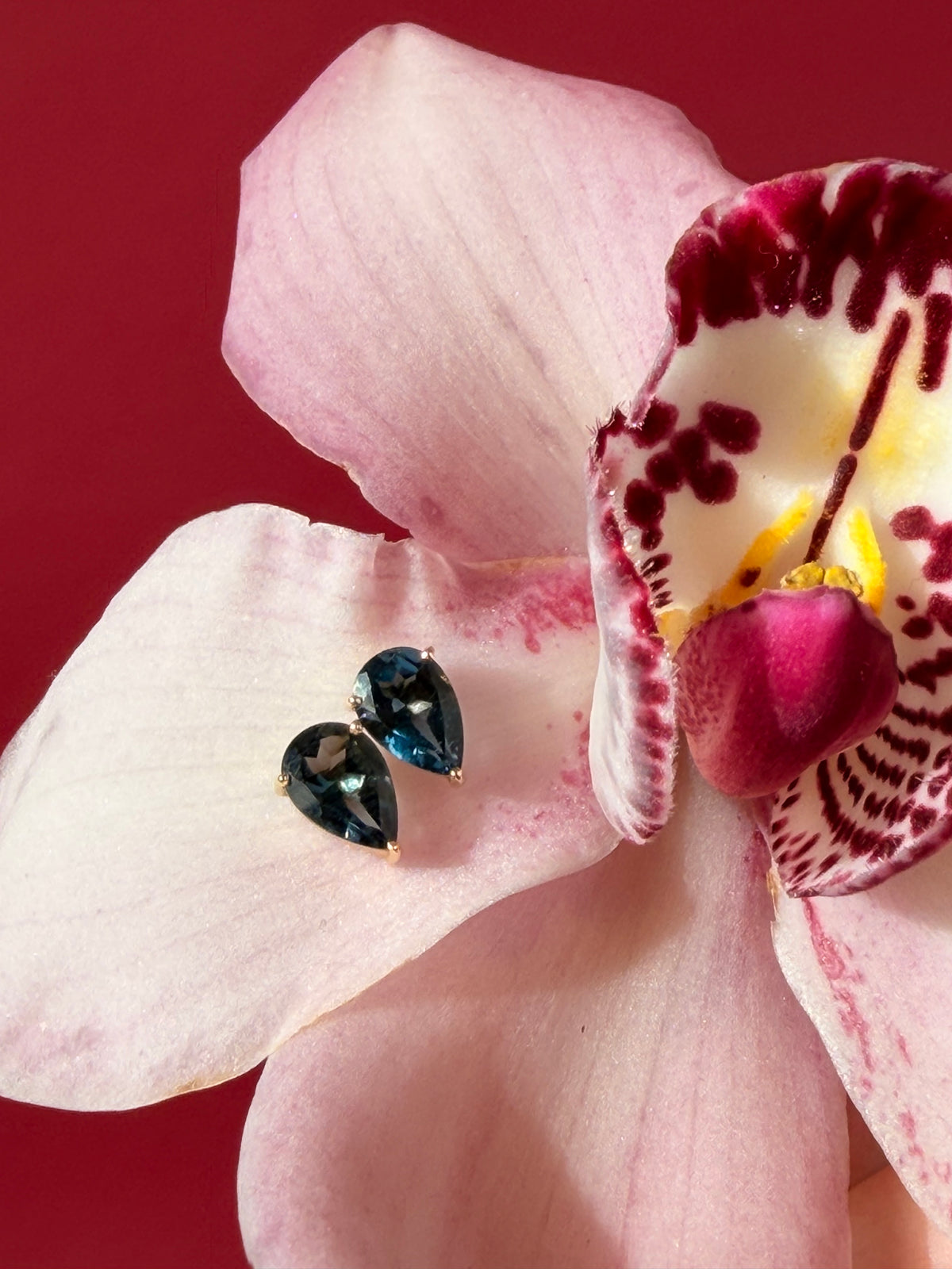 Ocean Pear Earrings