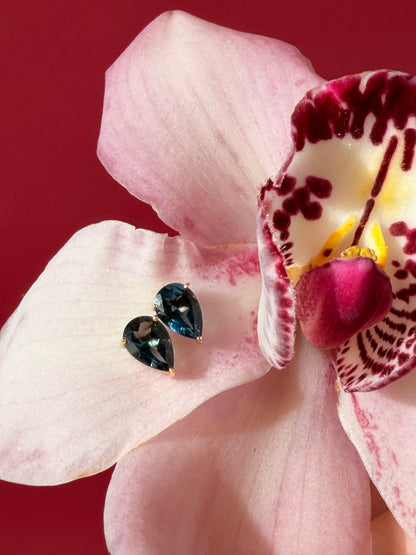 Ocean Pear Earrings