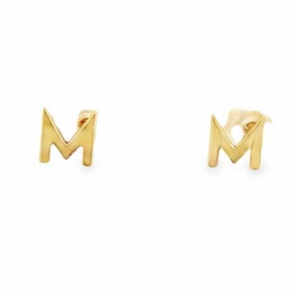 Initial 'M'  Earrings