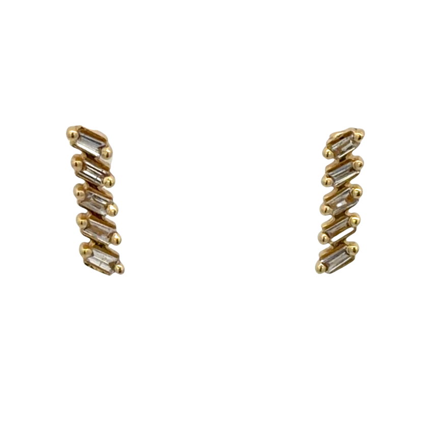 Diamond Zigzag Earrings
