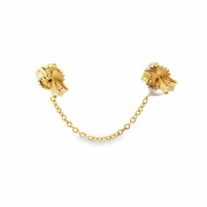 Pear Diamond Chain Earring