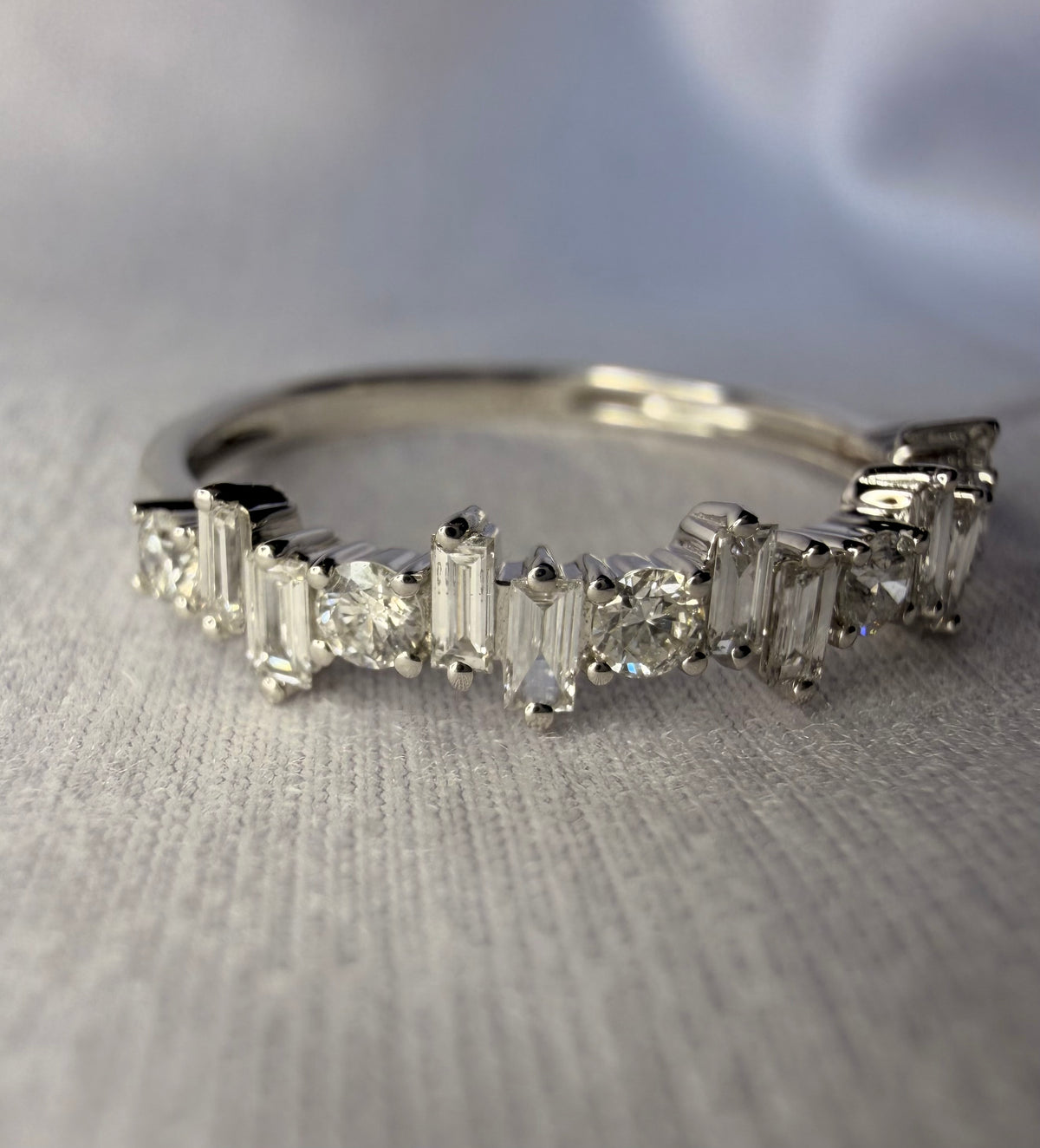 Alternating Diamond Ring