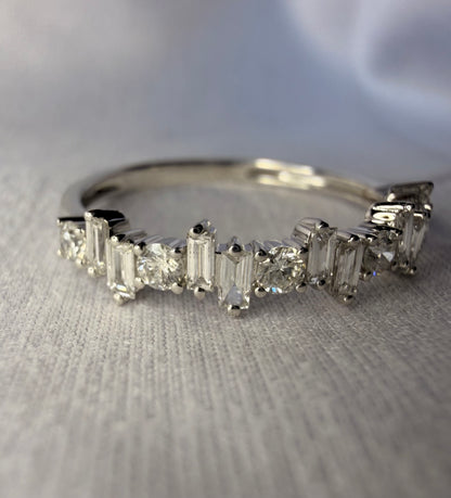 Alternating Diamond Ring