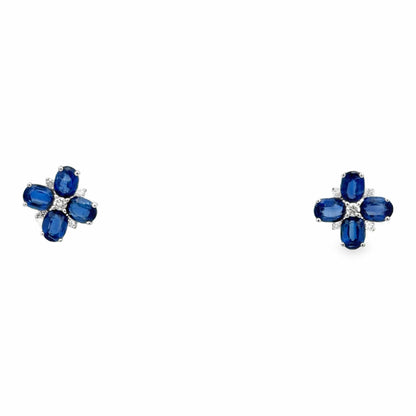 Kyanite Floral Earrings