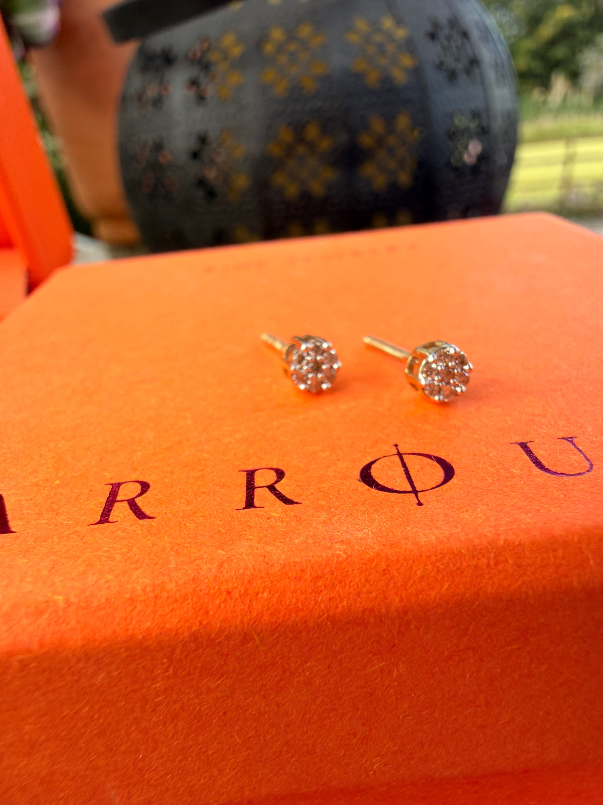 Cluster Diamond Earrings
