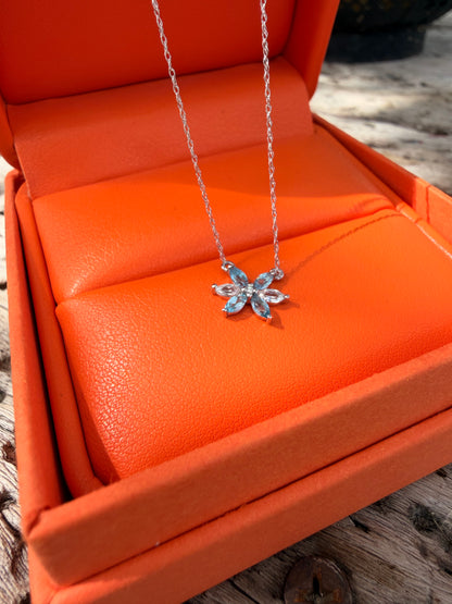 Floral Topaz Necklace