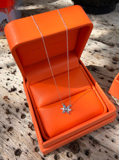 Floral Topaz Necklace
