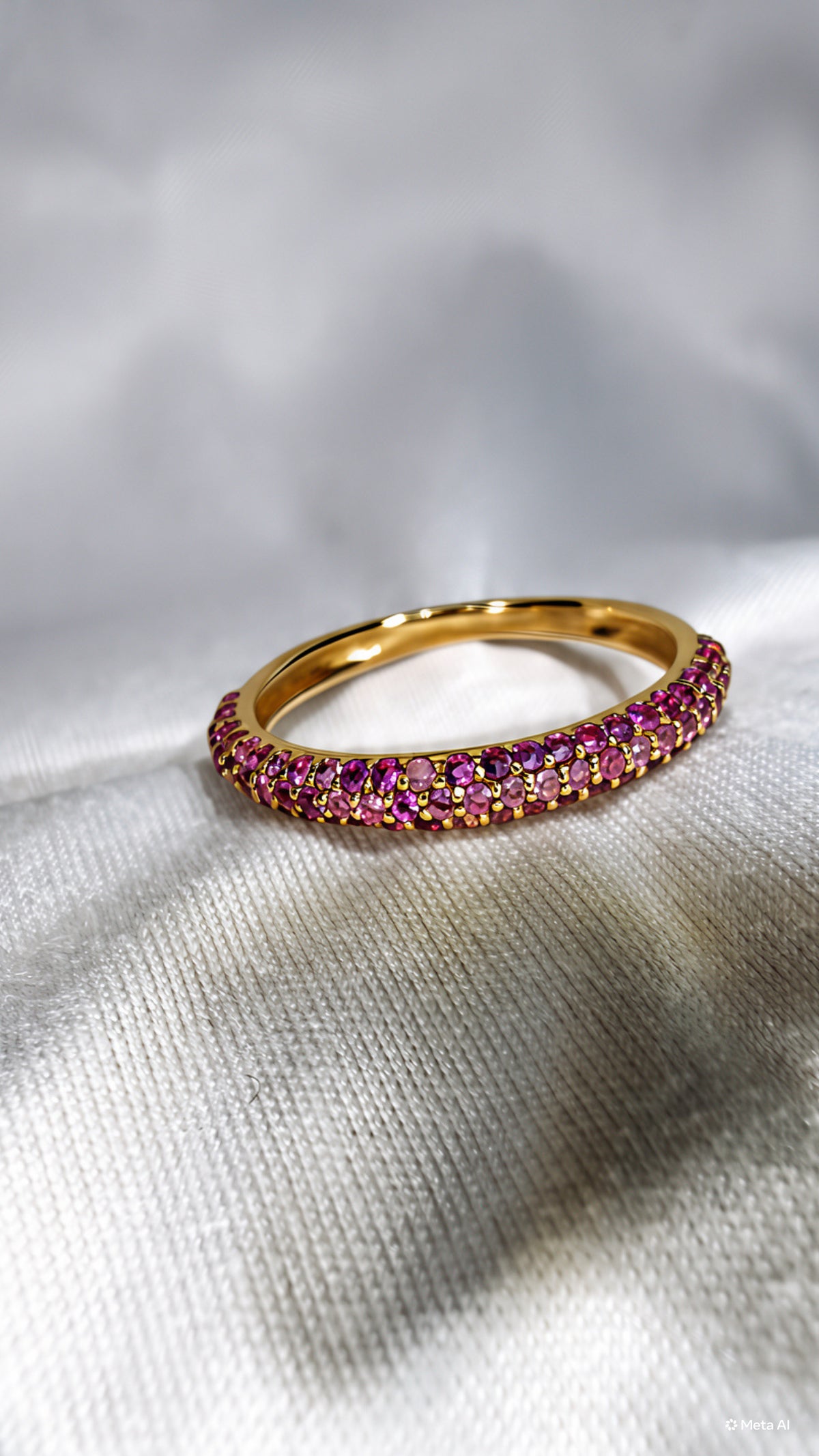 Pinkis ruby Stackable Ring