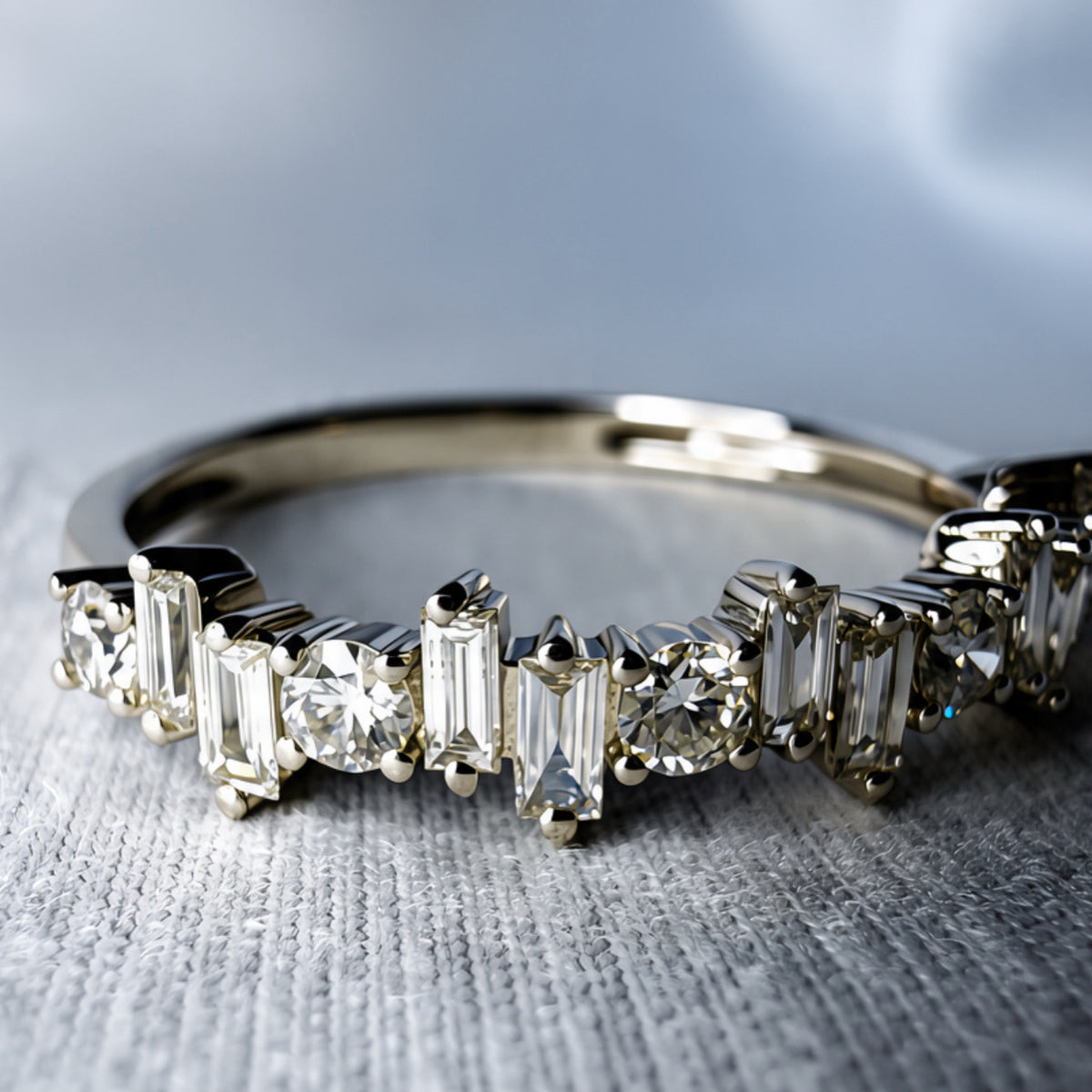Alternating Diamond Ring