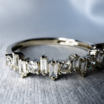 Alternating Diamond Ring