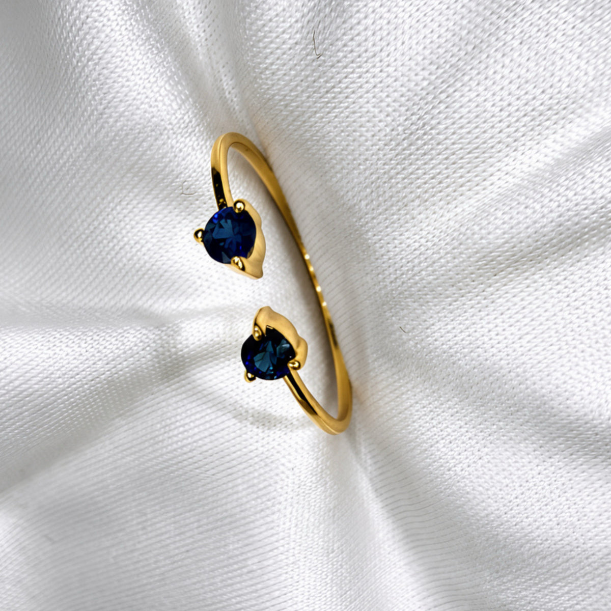 Dual Royal Blue Sapphire Ring
