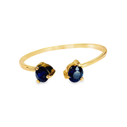 Dual Royal Blue Sapphire Ring