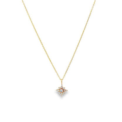 Diamond Starburst  Necklace