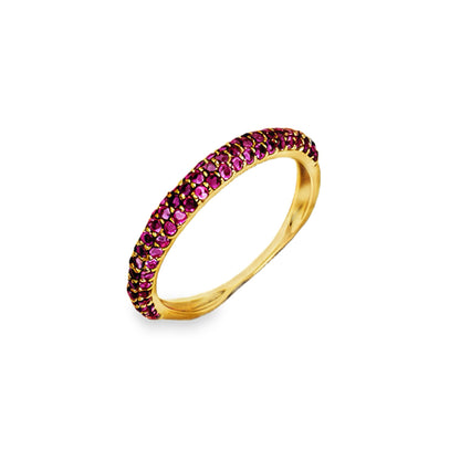 Pinkis ruby Stackable Ring