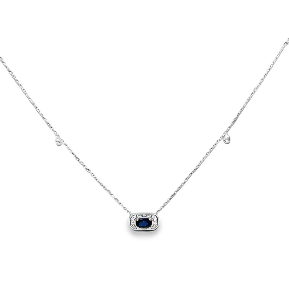 Royal Blue Sapphire Necklace