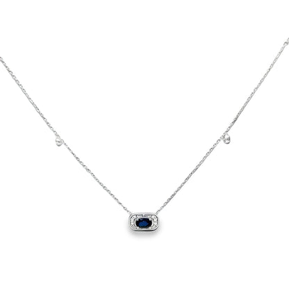 Royal Blue Sapphire Necklace