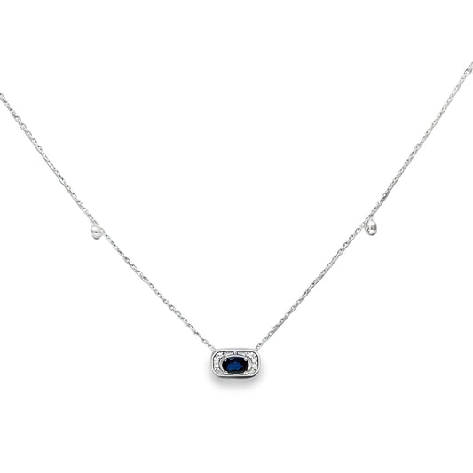 Royal Blue Sapphire Necklace