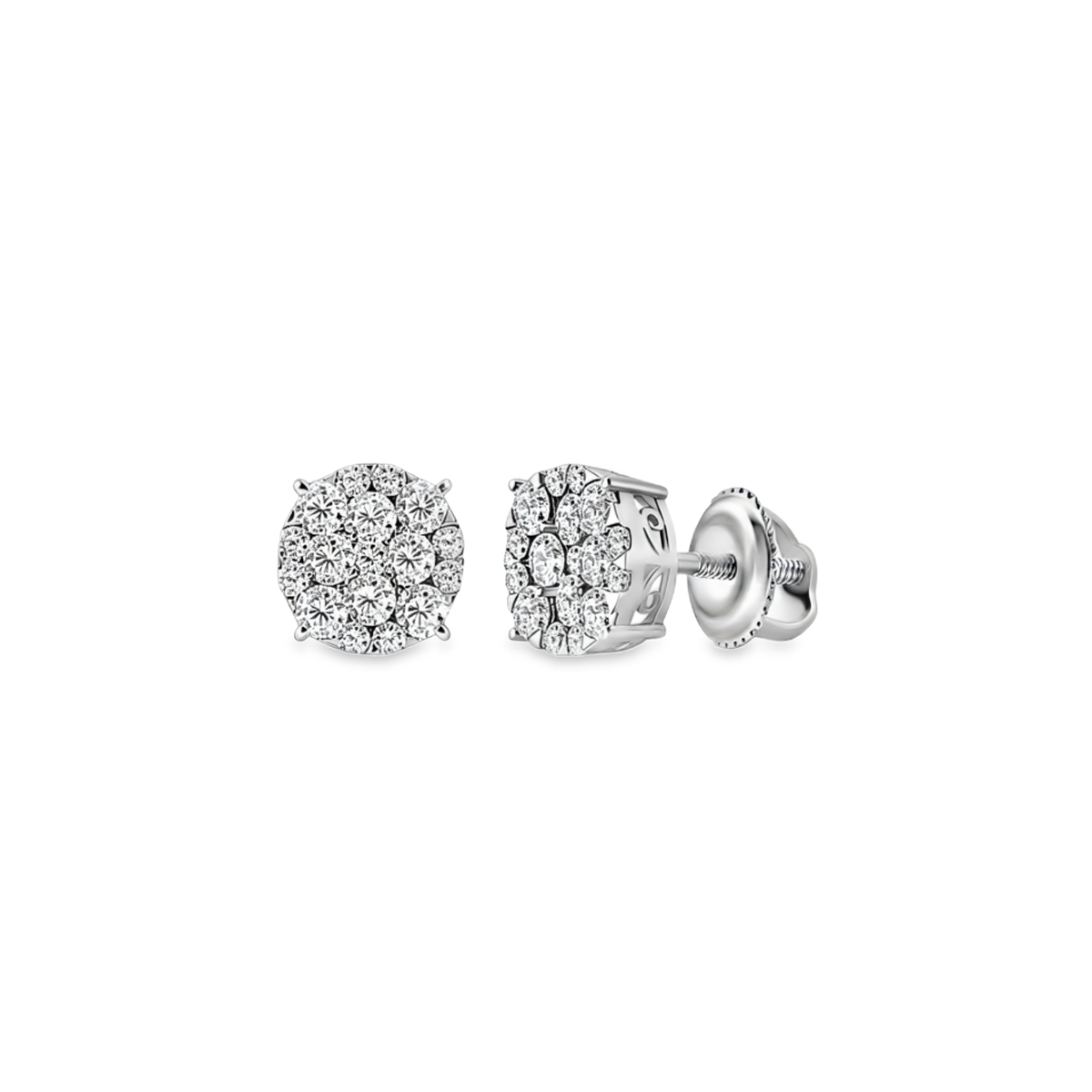 Cluster Diamond Earrings