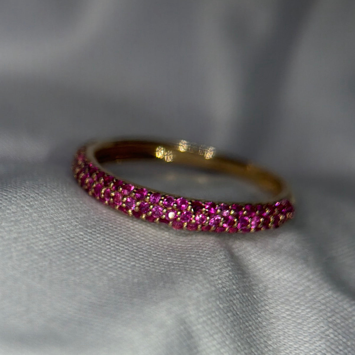 Pinkis ruby Stackable Ring