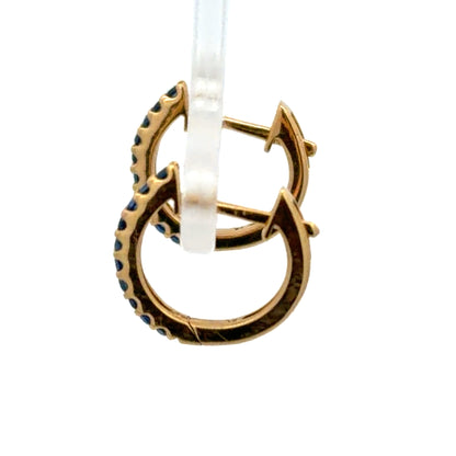 Circus Sapphire Hoop Earrings